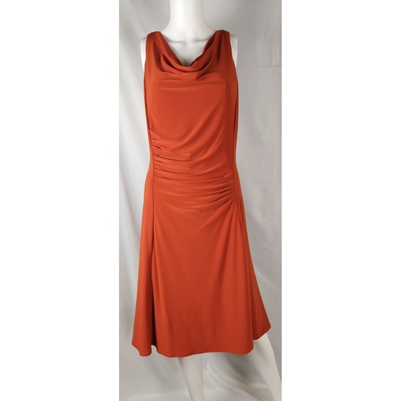 Jones Wear Dresses & Skirts - Jones Wear Dress* Cowl Front Jersey Minimalist/Quietluxury/Classic Midi Dress L*